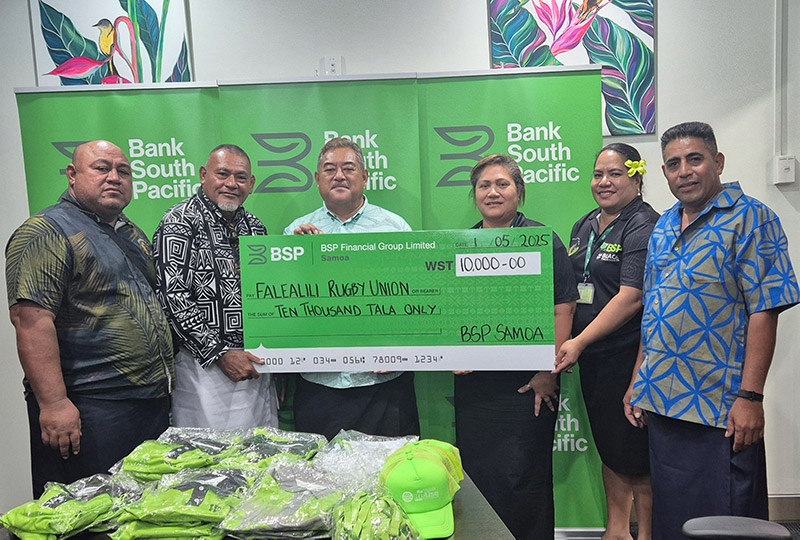BSP Sponsors Falealili Iu-o-Atua Rugby Union